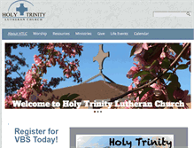 Tablet Screenshot of holytrinityonline.org